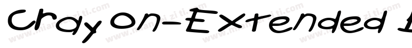 Crayon-Extended Bold Italic字体转换